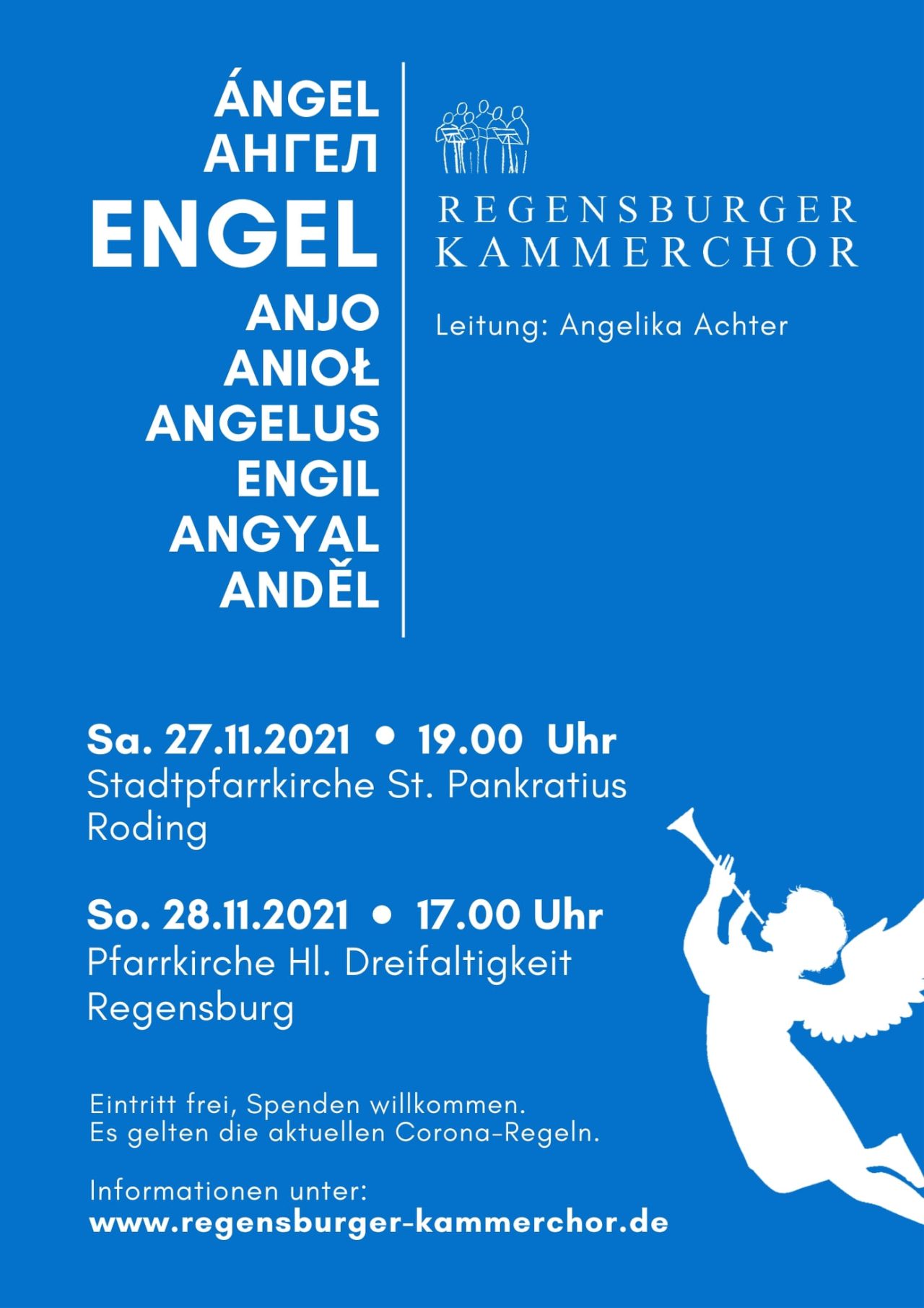 Plakat Adventskonzert "Engel"