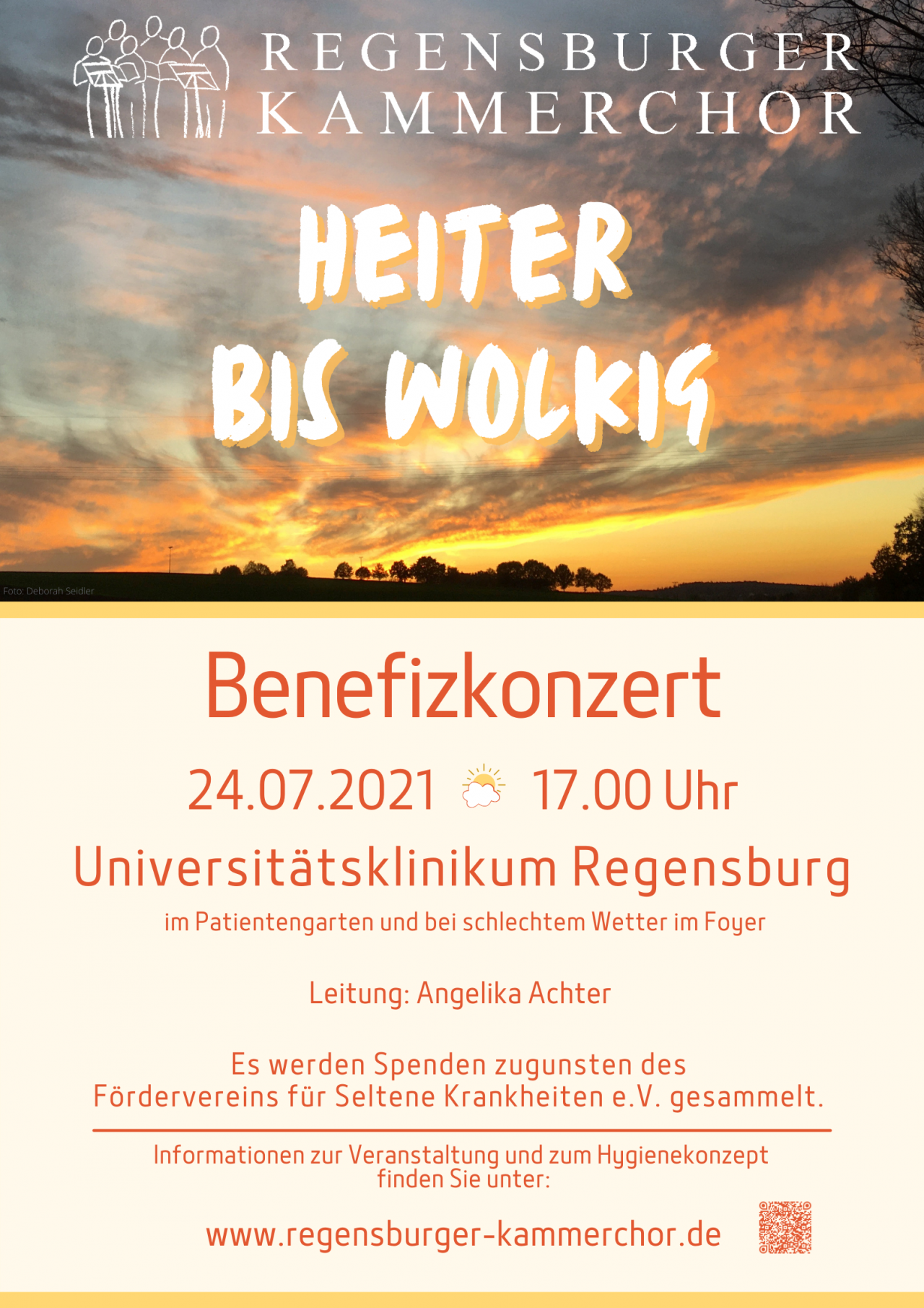 Plakat "Heiter bis wolkig" (Universitätsklinikum Regensburg)